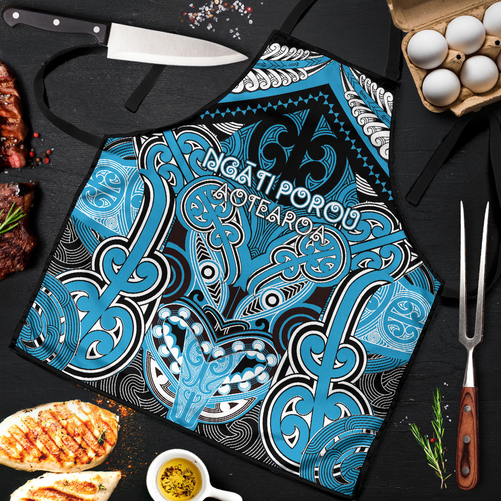 Aotearoa Iwi Ngati Porou Apron Maori Kowhaiwhai Pattern