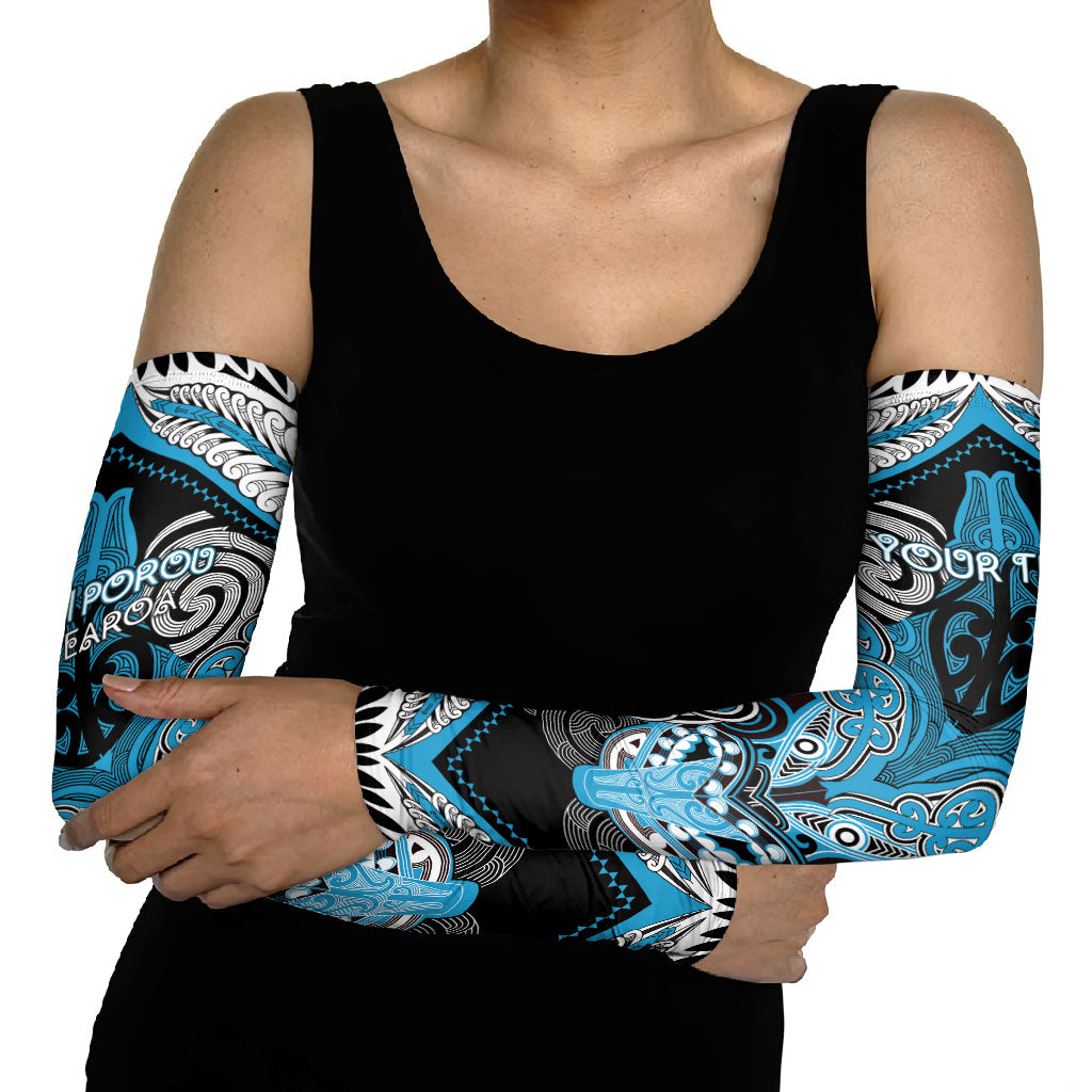 Aotearoa Iwi Ngati Porou Personalised Arm Sleeves Maori Kowhaiwhai Pattern