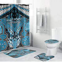 Aotearoa Iwi Ngati Porou Bathroom Set Maori Kowhaiwhai Pattern