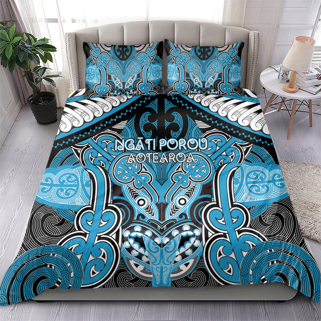 Aotearoa Iwi Ngati Porou Bedding Set Maori Kowhaiwhai Pattern
