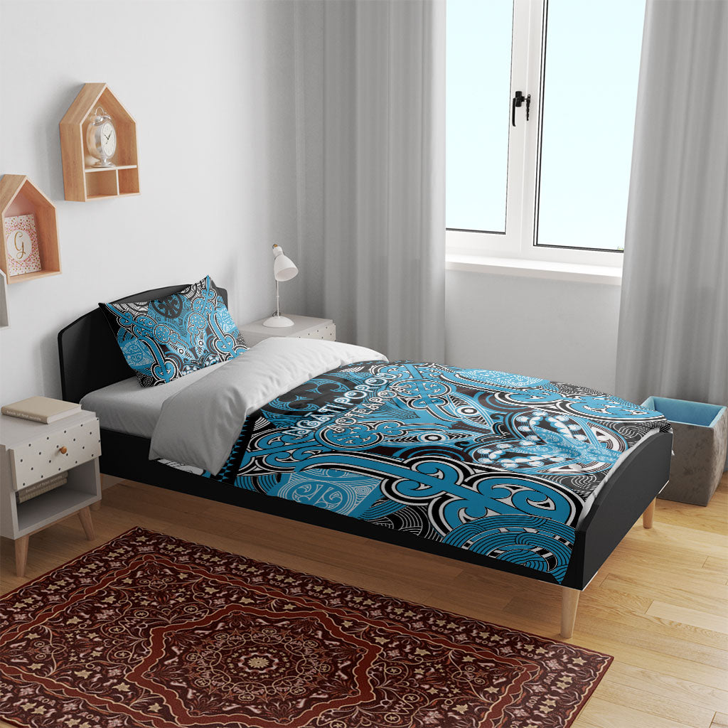 Aotearoa Iwi Ngati Porou Bedding Set Maori Kowhaiwhai Pattern