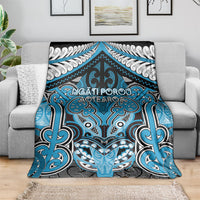 Aotearoa Iwi Ngati Porou Blanket Maori Kowhaiwhai Pattern