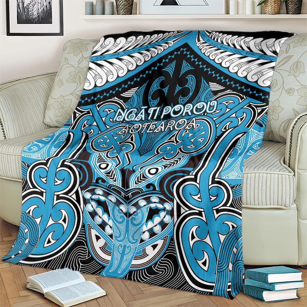 Aotearoa Iwi Ngati Porou Blanket Maori Kowhaiwhai Pattern