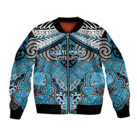 Aotearoa Iwi Ngati Porou Personalised Bomber Jacket Maori Kowhaiwhai Pattern
