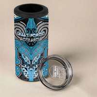 Aotearoa Iwi Ngati Porou Personalised 4 in 1 Can Cooler Tumbler Maori Kowhaiwhai Pattern