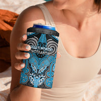 Aotearoa Iwi Ngati Porou Personalised 4 in 1 Can Cooler Tumbler Maori Kowhaiwhai Pattern