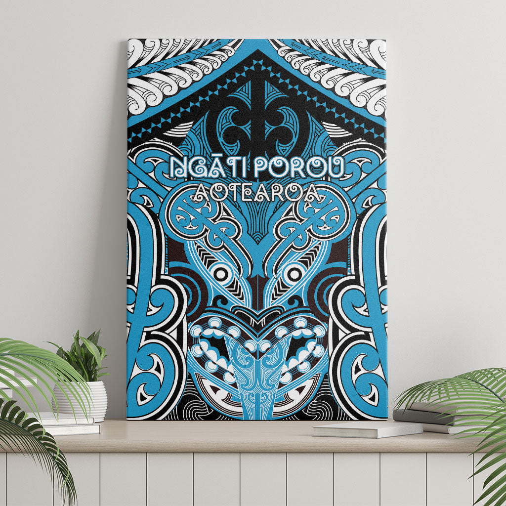 Aotearoa Iwi Ngati Porou Canvas Wall Art Maori Kowhaiwhai Pattern
