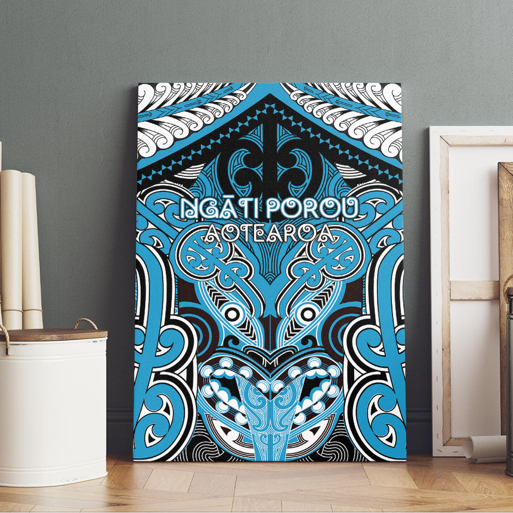 Aotearoa Iwi Ngati Porou Canvas Wall Art Maori Kowhaiwhai Pattern