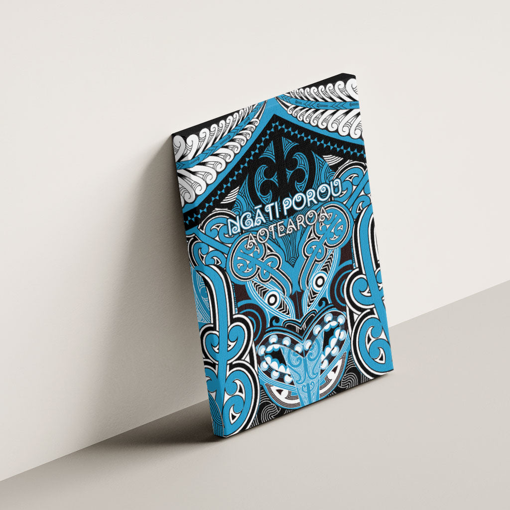 Aotearoa Iwi Ngati Porou Canvas Wall Art Maori Kowhaiwhai Pattern