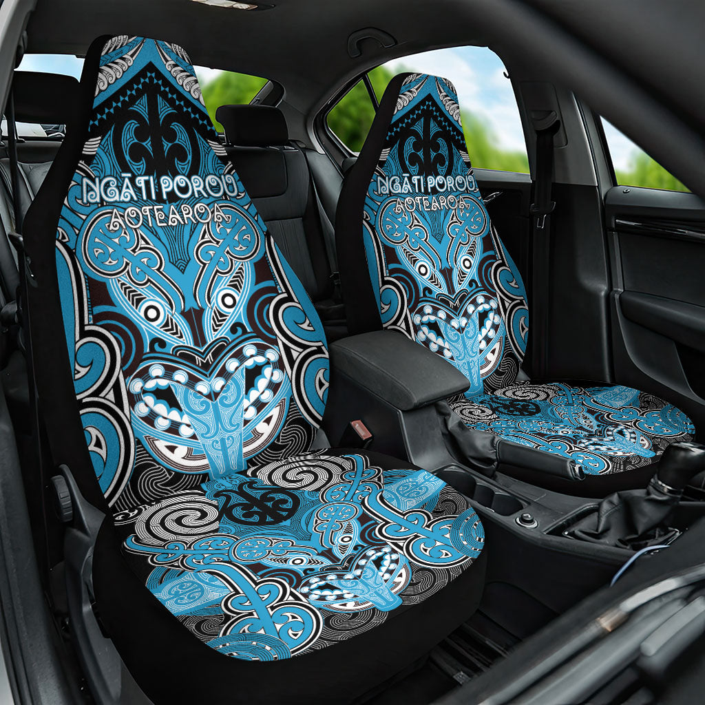 Aotearoa Iwi Ngati Porou Car Seat Cover Maori Kowhaiwhai Pattern