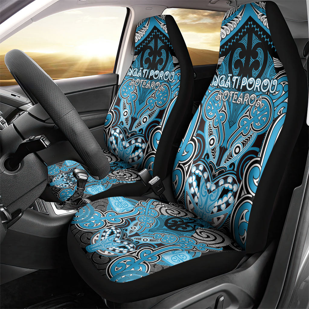 Aotearoa Iwi Ngati Porou Car Seat Cover Maori Kowhaiwhai Pattern