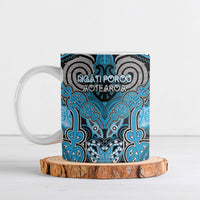 Aotearoa Iwi Ngati Porou Personalised Ceramic Mug Maori Kowhaiwhai Pattern