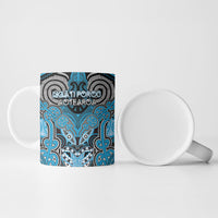 Aotearoa Iwi Ngati Porou Personalised Ceramic Mug Maori Kowhaiwhai Pattern