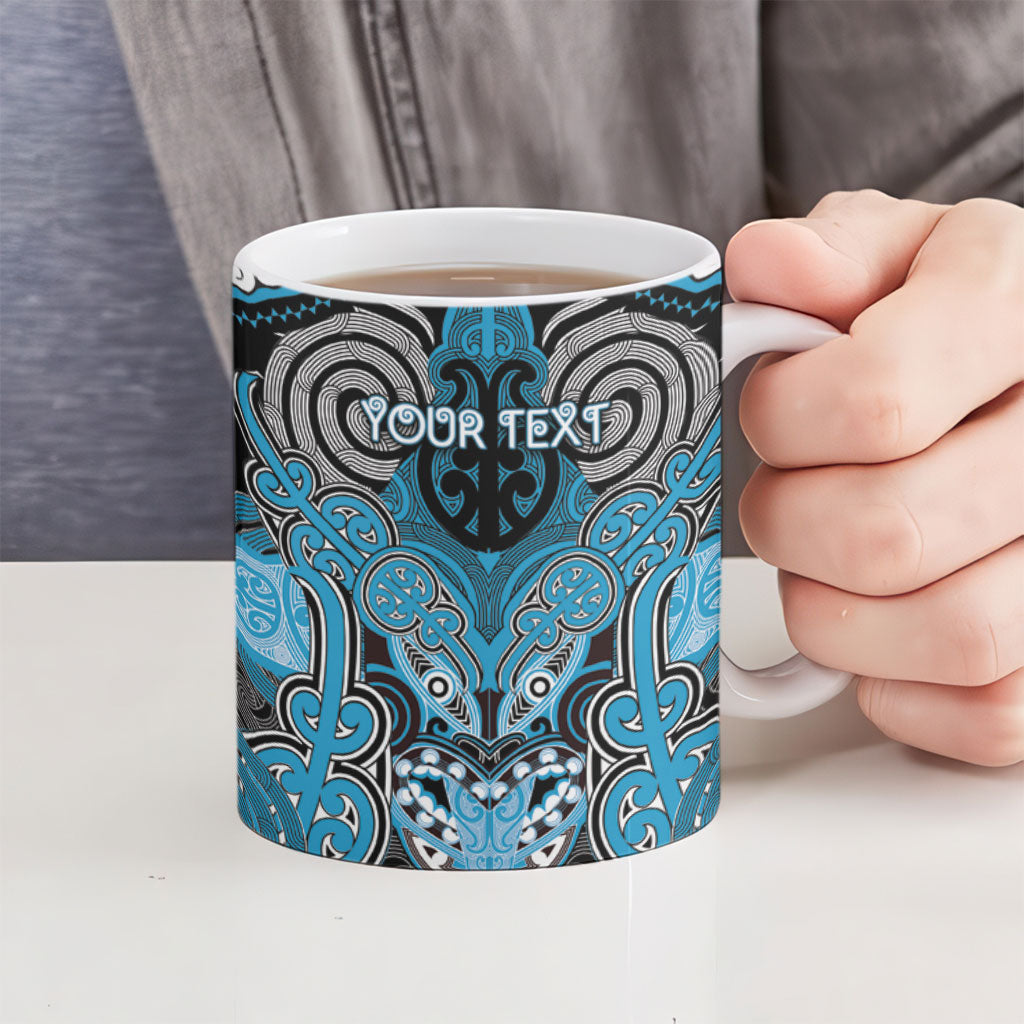 Aotearoa Iwi Ngati Porou Personalised Ceramic Mug Maori Kowhaiwhai Pattern