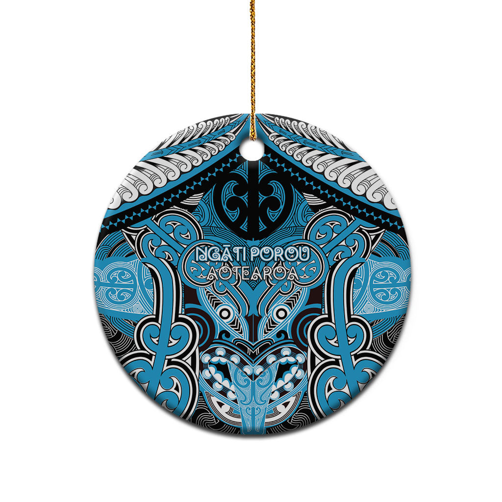 Aotearoa Iwi Ngati Porou Personalised Ceramic Ornament Maori Kowhaiwhai Pattern