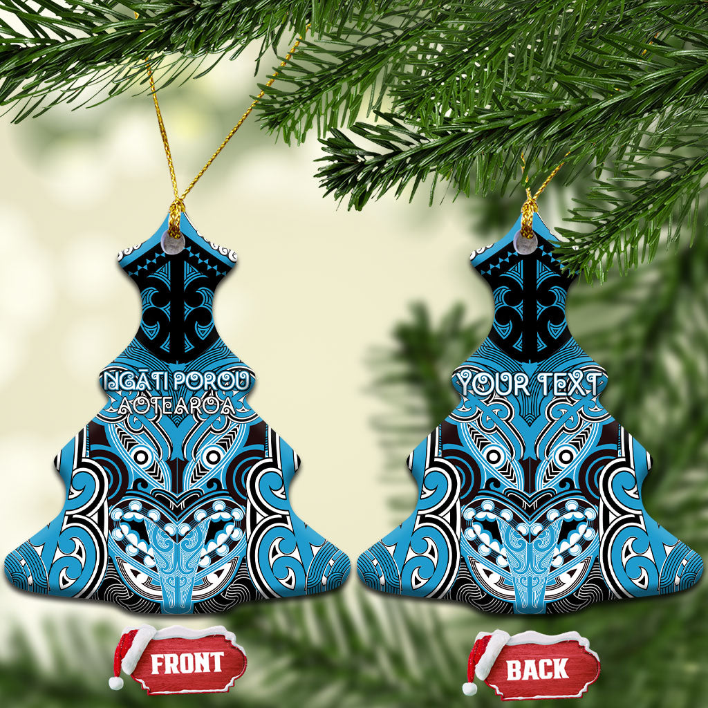 Aotearoa Iwi Ngati Porou Personalised Ceramic Ornament Maori Kowhaiwhai Pattern