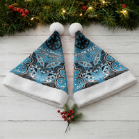 Aotearoa Iwi Ngati Porou Personalised Christmas Santa Hat Maori Kowhaiwhai Pattern