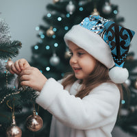 Aotearoa Iwi Ngati Porou Personalised Christmas Santa Hat Maori Kowhaiwhai Pattern