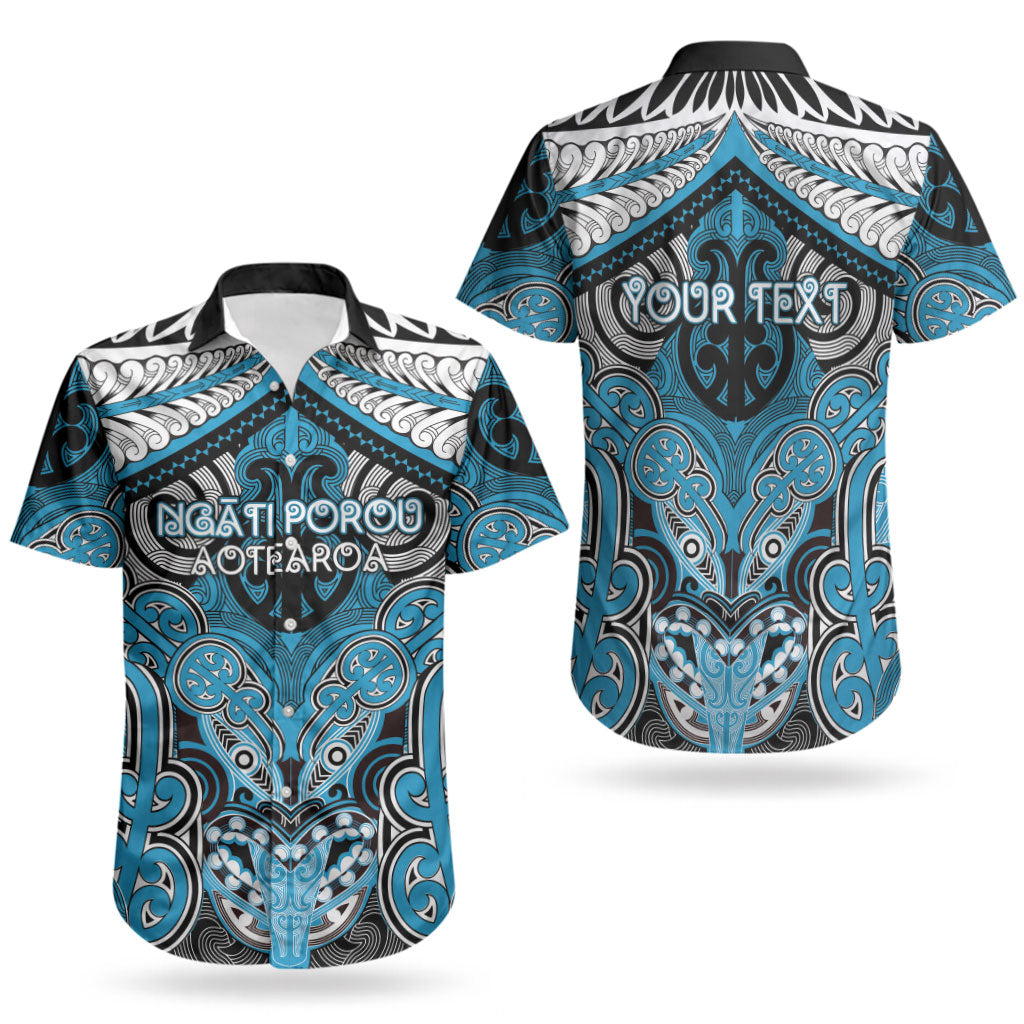 Aotearoa Iwi Ngati Porou Personalised Couples Matching Summer Maxi Dress and Hawaiian Shirt Maori Kowhaiwhai Pattern