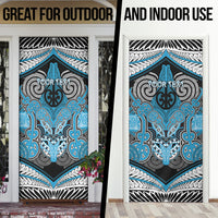 Aotearoa Iwi Ngati Porou Personalised Door Cover Maori Kowhaiwhai Pattern