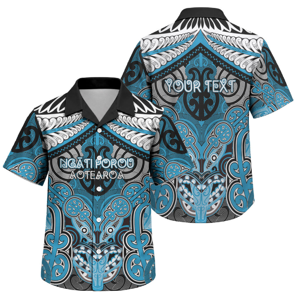 Aotearoa Iwi Ngati Porou Personalised Family Matching Off Shoulder Maxi Dress and Hawaiian Shirt Maori Kowhaiwhai Pattern