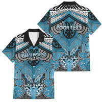 Aotearoa Iwi Ngati Porou Personalised Family Matching Summer Maxi Dress and Hawaiian Shirt Maori Kowhaiwhai Pattern