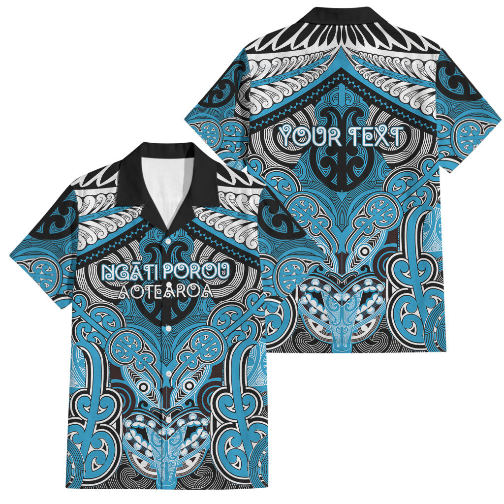 Aotearoa Iwi Ngati Porou Personalised Family Matching Tank Maxi Dress and Hawaiian Shirt Maori Kowhaiwhai Pattern