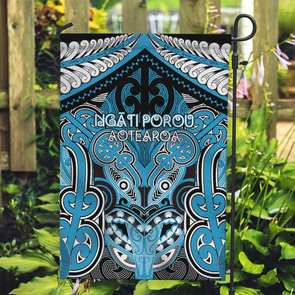 Aotearoa Iwi Ngati Porou Garden Flag Maori Kowhaiwhai Pattern