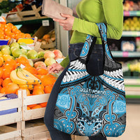 Aotearoa Iwi Ngati Porou Grocery Bag Maori Kowhaiwhai Pattern