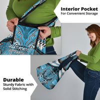 Aotearoa Iwi Ngati Porou Grocery Bag Maori Kowhaiwhai Pattern