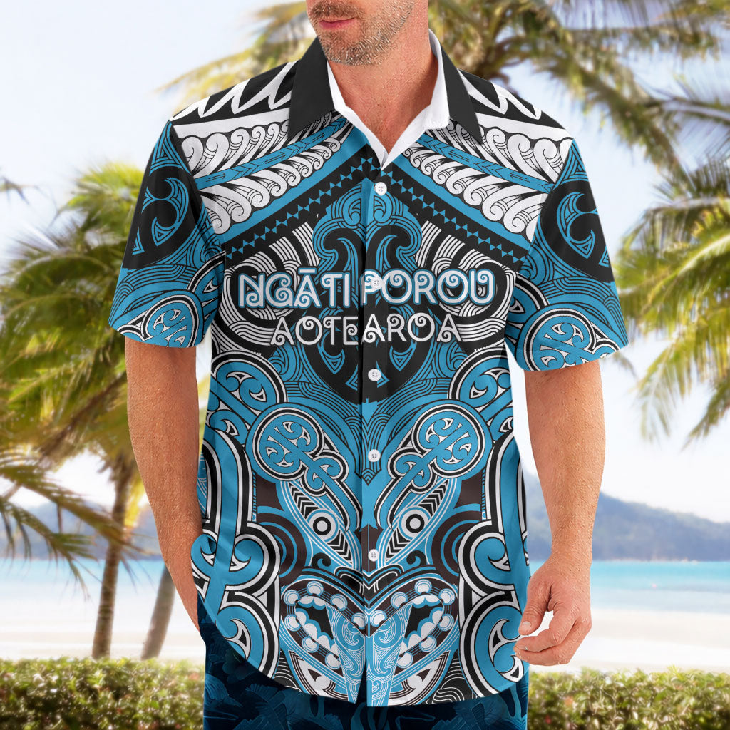 Aotearoa Iwi Ngati Porou Personalised Hawaiian Shirt Maori Kowhaiwhai Pattern