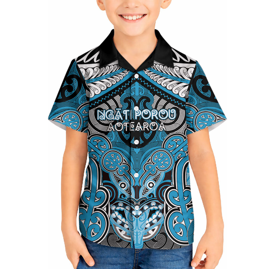 Aotearoa Iwi Ngati Porou Personalised Hawaiian Shirt Maori Kowhaiwhai Pattern