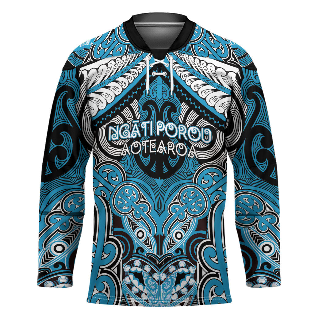 Aotearoa Iwi Ngati Porou Personalised Hockey Jersey Maori Kowhaiwhai Pattern
