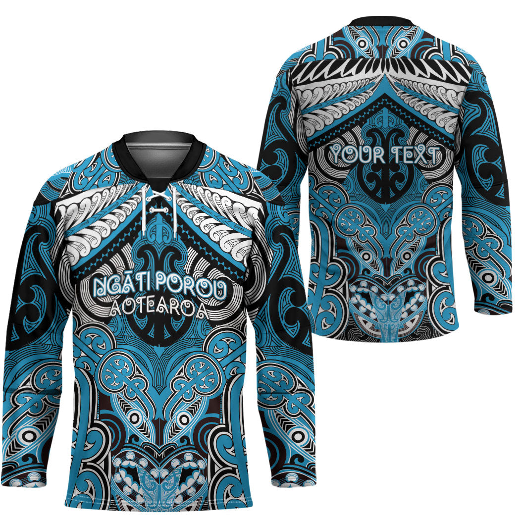 Aotearoa Iwi Ngati Porou Personalised Hockey Jersey Maori Kowhaiwhai Pattern