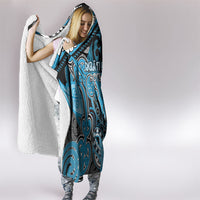 Aotearoa Iwi Ngati Porou Hooded Blanket Maori Kowhaiwhai Pattern
