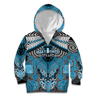Aotearoa Iwi Ngati Porou Personalised Kid Hoodie Maori Kowhaiwhai Pattern