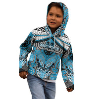 Aotearoa Iwi Ngati Porou Personalised Kid Hoodie Maori Kowhaiwhai Pattern
