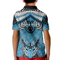 Aotearoa Iwi Ngati Porou Personalised Kid Polo Shirt Maori Kowhaiwhai Pattern