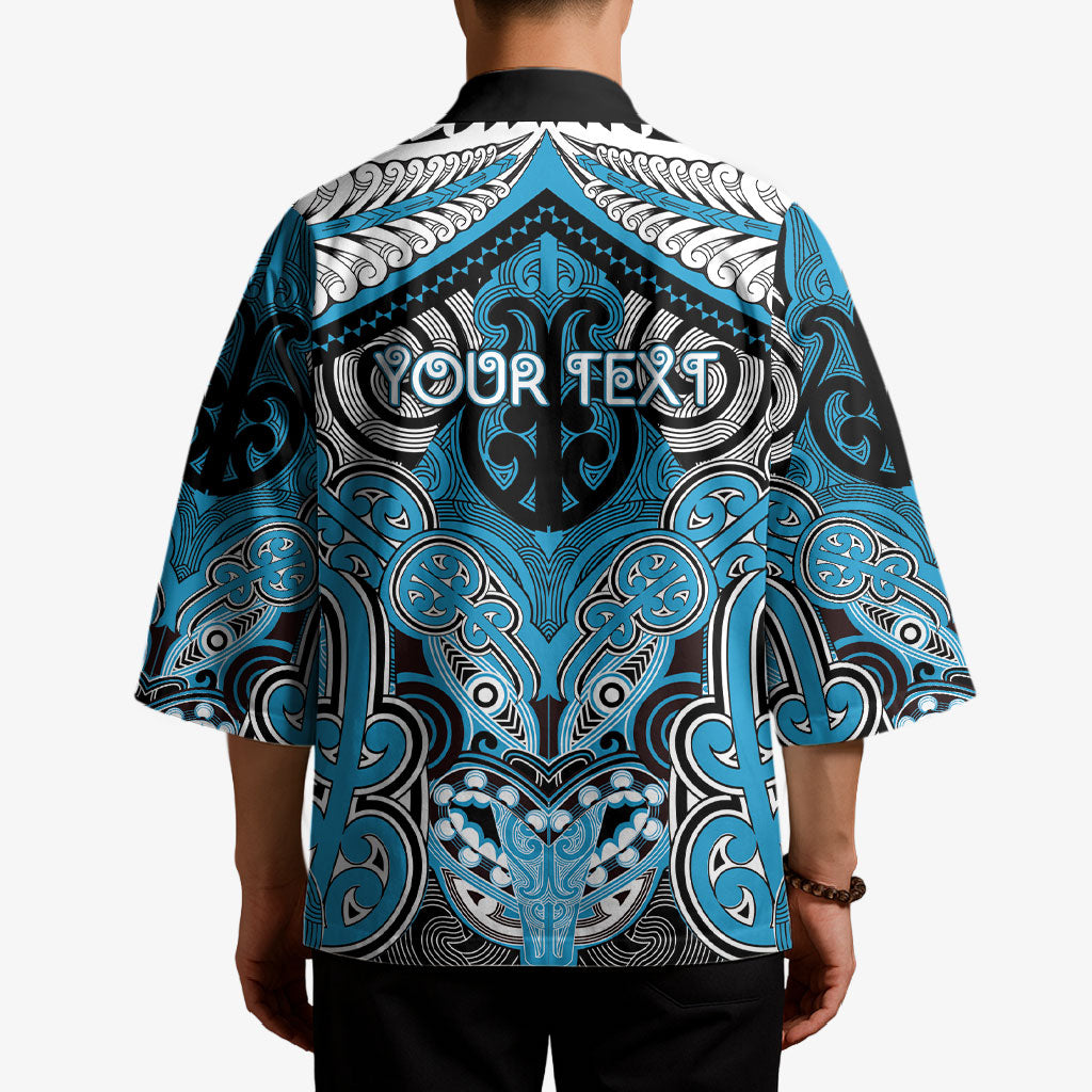 Aotearoa Iwi Ngati Porou Personalised Kimono Maori Kowhaiwhai Pattern