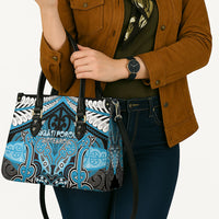 Aotearoa Iwi Ngati Porou Leather Bag Maori Kowhaiwhai Pattern