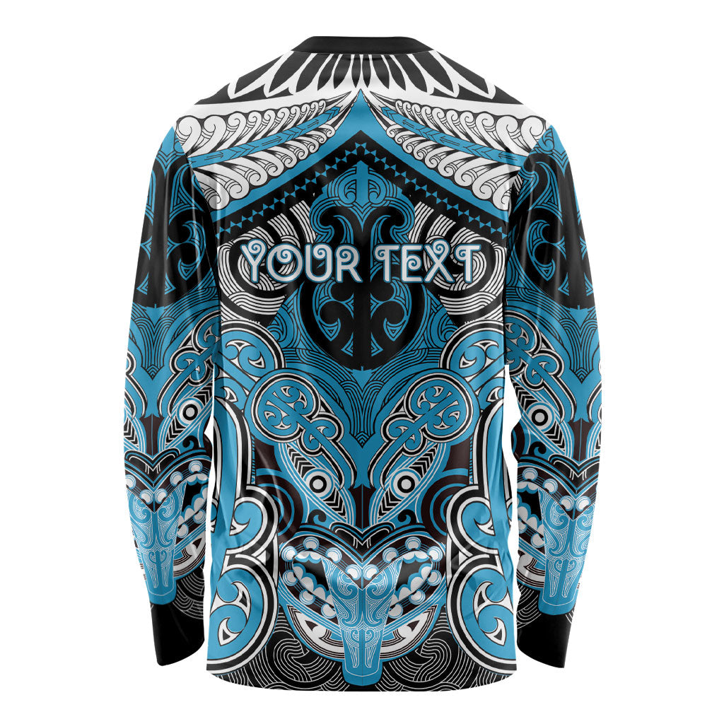 Aotearoa Iwi Ngati Porou Personalised Long Sleeve Shirt Maori Kowhaiwhai Pattern