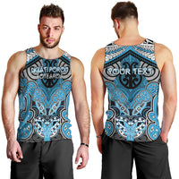 Aotearoa Iwi Ngati Porou Personalised Men Tank Top Maori Kowhaiwhai Pattern