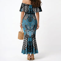 Aotearoa Iwi Ngati Porou Personalised Mermaid Dress Maori Kowhaiwhai Pattern