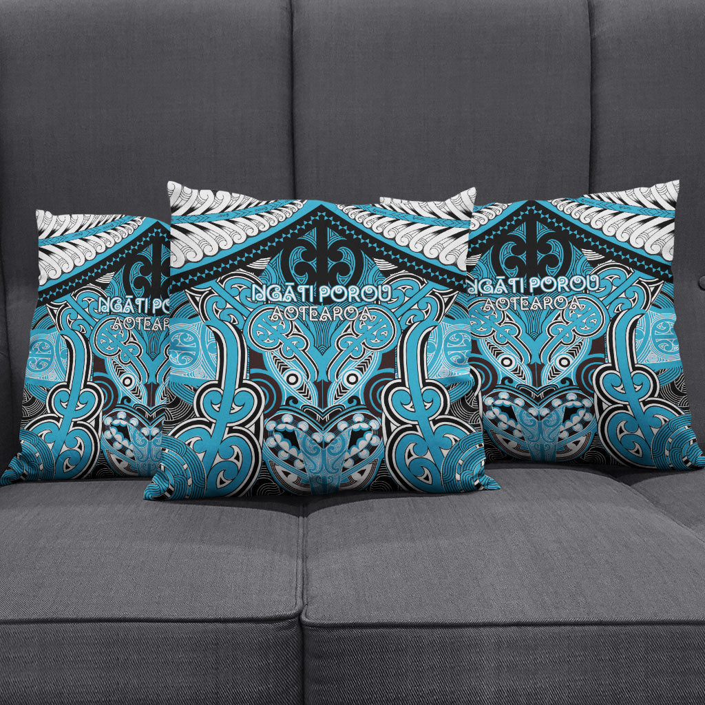 Aotearoa Iwi Ngati Porou Pillow Cover Maori Kowhaiwhai Pattern