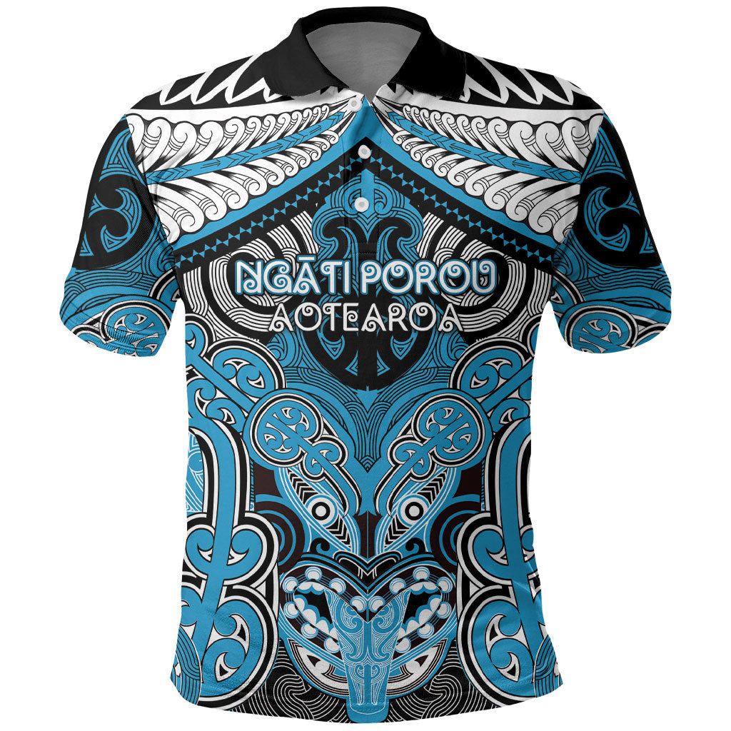 Aotearoa Iwi Ngati Porou Personalised Polo Shirt Maori Kowhaiwhai Pattern