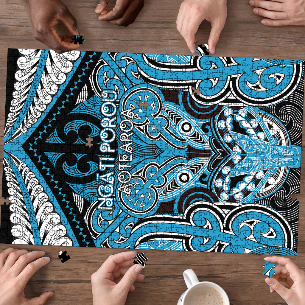 Aotearoa Iwi Ngati Porou Puzzle Maori Kowhaiwhai Pattern