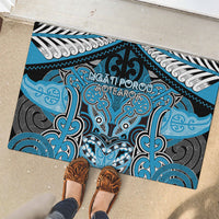 Aotearoa Iwi Ngati Porou Rubber Doormat Maori Kowhaiwhai Pattern