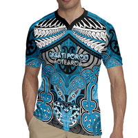 Aotearoa Iwi Ngati Porou Personalised Rugby Jersey Maori Kowhaiwhai Pattern
