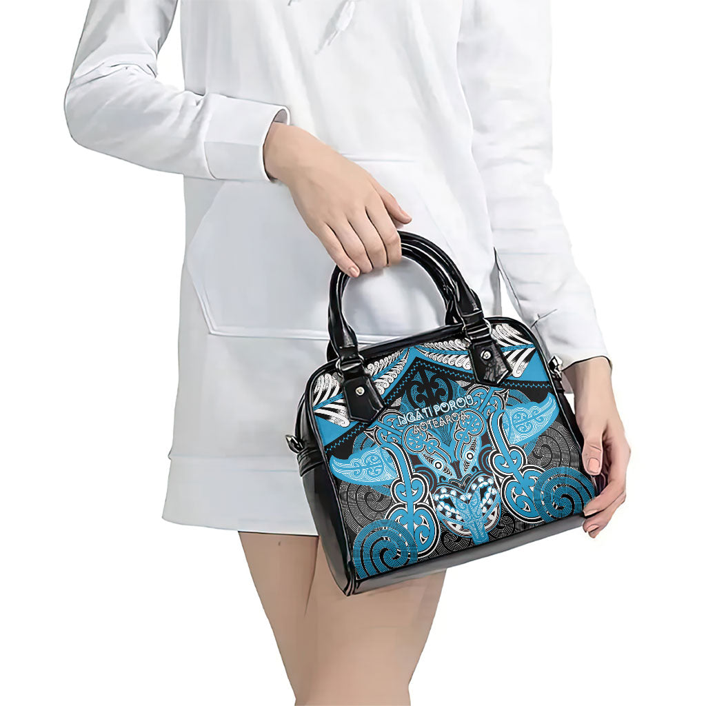 Aotearoa Iwi Ngati Porou Shoulder Handbag Maori Kowhaiwhai Pattern
