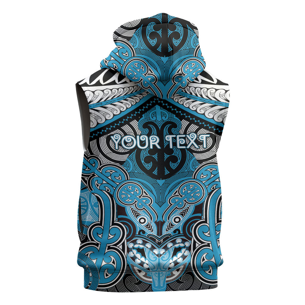 Aotearoa Iwi Ngati Porou Personalised Sleeveless Hoodie Maori Kowhaiwhai Pattern